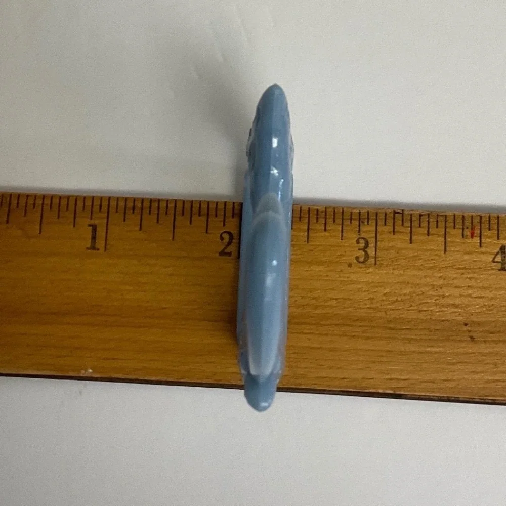 Vintage Goose Napkin Rings Set of 8 Blue Taiwan Durabl Plastic EUC